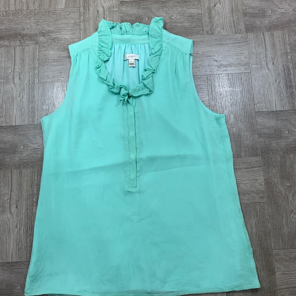 J. Crew silk sleeveless blouse size 2
